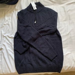 Quarter zip heavy sweater